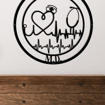 Intra απο ξύλο plywood 3mm-4mm πάχος – Εξατομικευμένη Metal Doctor Sign Δίασταση  40x30 cm INTRAFABR-106328314 - Image 2