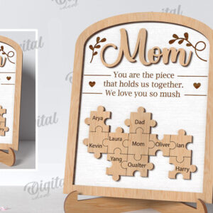 Intra απο ξύλο plywood 3mm-4mm πάχος – Εξατομικευμένο δώρο μαμάς κοπής με λέιζερ Δίασταση 20x20 cm INTRAFABR-118029096