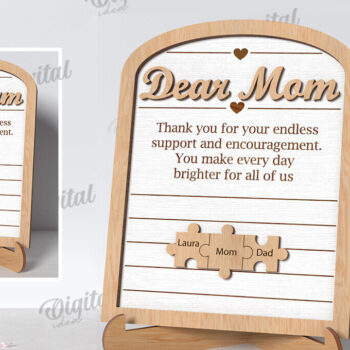 Intra απο ξύλο plywood 3mm-4mm πάχος – Εξατομικευμένο πακέτο δώρου μαμάς LaserCut Δίασταση 20x20 cm INTRAFABR-118030845 - Image 4