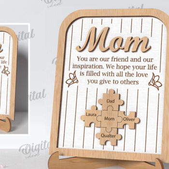 Intra απο ξύλο plywood 3mm-4mm πάχος – Εξατομικευμένο πακέτο δώρου μαμάς LaserCut Δίασταση 20x20 cm INTRAFABR-118030845 - Image 5