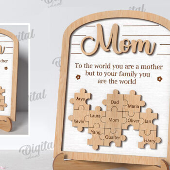 Intra απο ξύλο plywood 3mm-4mm πάχος – Εξατομικευμένο πακέτο δώρου μαμάς LaserCut Δίασταση 20x20 cm INTRAFABR-118030845 - Image 9