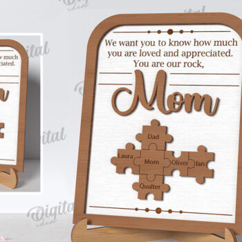 Intra απο ξύλο plywood 3mm-4mm πάχος – Εξατομικευμένο πακέτο δώρου μαμάς LaserCut Δίασταση 20x20 cm INTRAFABR-118030845 - Image 10