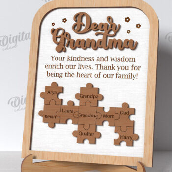 Intra απο ξύλο plywood 3mm-4mm πάχος – Εξατομικευμένο πακέτο δώρου μαμάς LaserCut Δίασταση 20x20 cm INTRAFABR-118030845 - Image 11