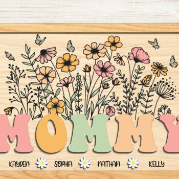 Intra απο ξύλο plywood 3mm-4mm πάχος – Εξατομικευμένη πινακίδα κήπου για τη γιορτή της μητέρας Δίασταση 20x20 cm INTRAFABR-95638772 - Image 2