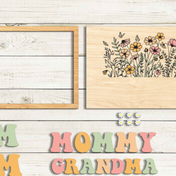 Intra απο ξύλο plywood 3mm-4mm πάχος – Εξατομικευμένη πινακίδα κήπου για τη γιορτή της μητέρας Δίασταση 20x20 cm INTRAFABR-95638772 - Image 6