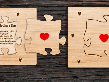 Intra απο ξύλο plywood 3mm-4mm πάχος – Εξατομικευμένο δώρο για τη γιορτή της μητέρας Aser Cut Δίασταση 20x20 cm INTRAFABR-68583792 - Image 2