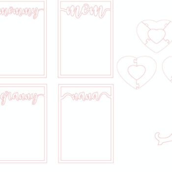 Intra απο ξύλο plywood 3mm-4mm πάχος – Εξατομικευμένο παζλ για την Ημέρα της Μητέρας Δίασταση 20x20 cm INTRAFABR-117969669 - Image 5