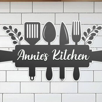 Intra απο ξύλο plywood 3mm-4mm πάχος – Προσωποποιημένη ονομασία Πινακίδα κουζίνας Lasercut Δίασταση  20x20 cm INTRAFABR-119566060 - Image 1