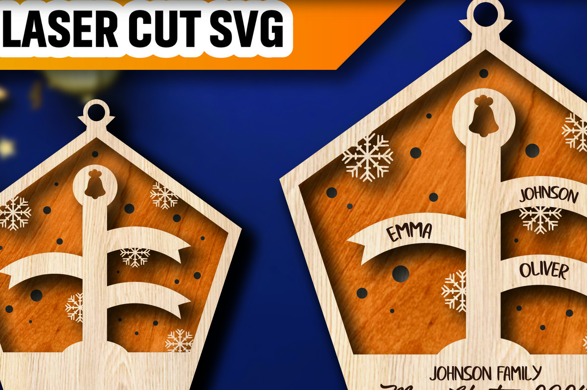 Intra απο ξύλο plywood 3mm-4mm πάχος – Εξατομικευμένο Οικογενειακό Στολίδι του Βόρειου Πόλου Δίασταση  20x20 cm INTRAFABR-105264528