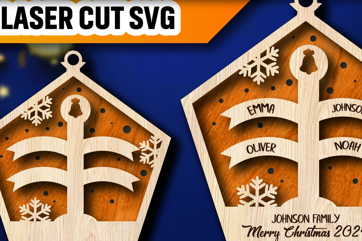 Intra απο ξύλο plywood 3mm-4mm πάχος – Εξατομικευμένο Οικογενειακό Στολίδι του Βόρειου Πόλου Δίασταση  20x20 cm INTRAFABR-105264651