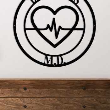 Intra απο ξύλο plywood 3mm-4mm πάχος – Εξατομικευμένη  επιγραφή Nurse Heart Δίασταση  20x20 cm INTRAFABR-106328132 - Image 2