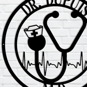 Intra απο ξύλο plywood 3mm-4mm πάχος – Εξατομικευμένη  επιγραφή Nurse, δώρα RN Δίασταση  20x20 cm INTRAFABR-106327652 - Image 1