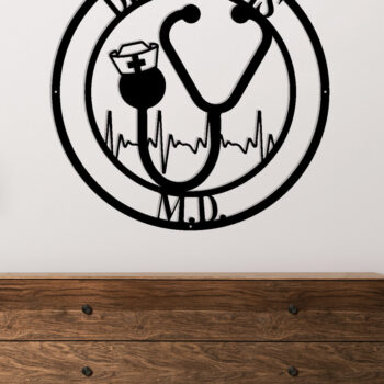 Intra απο ξύλο plywood 3mm-4mm πάχος – Εξατομικευμένη  επιγραφή Nurse, δώρα RN Δίασταση  20x20 cm INTRAFABR-106327652 - Image 2