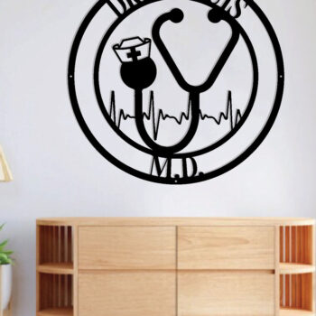 Intra απο ξύλο plywood 3mm-4mm πάχος – Εξατομικευμένη  επιγραφή Nurse, δώρα RN Δίασταση  20x20 cm INTRAFABR-106327652 - Image 3