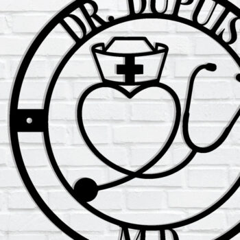 Intra απο ξύλο plywood 3mm-4mm πάχος – Εξατομικευμένη  επιγραφή Nurse, δώρα RN Δίασταση  20x20 cm INTRAFABR-106327551 - Image 1