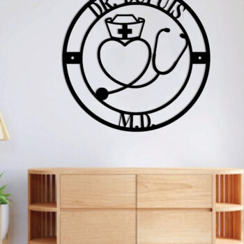 Intra απο ξύλο plywood 3mm-4mm πάχος – Εξατομικευμένη  επιγραφή Nurse, δώρα RN Δίασταση  20x20 cm INTRAFABR-106327551 - Image 3