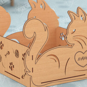 Intra απο ξύλο plywood 3mm-4mm πάχος – Εξατομικευμένο κουτί παιχνιδιών για κατοικίδια|Αποθήκευση παιχνιδιών για κατοικίδια Δίασταση  20x20 cm INTRAFABR-115684423