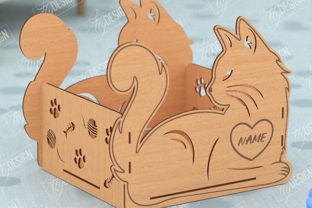 Intra απο ξύλο plywood 3mm-4mm πάχος – Εξατομικευμένο κουτί παιχνιδιών για κατοικίδια|Αποθήκευση παιχνιδιών για κατοικίδια Δίασταση  20x20 cm INTRAFABR-115684423