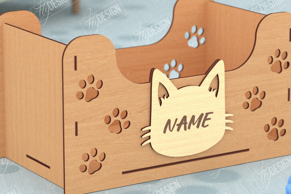 Intra απο ξύλο plywood 3mm-4mm πάχος – Εξατομικευμένο κουτί παιχνιδιών για κατοικίδια|Αποθήκευση παιχνιδιών για κατοικίδια Δίασταση  20x20 cm INTRAFABR-115684429