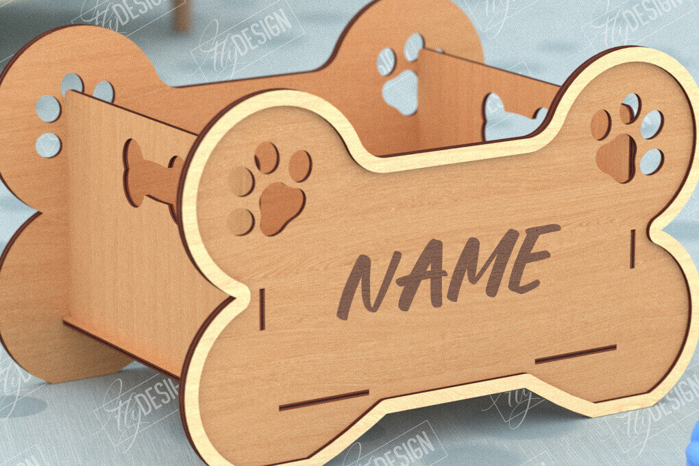 Intra απο ξύλο plywood 3mm-4mm πάχος – Εξατομικευμένο κουτί παιχνιδιών για κατοικίδια|Αποθήκευση παιχνιδιών για κατοικίδια Δίασταση  20x20 cm INTRAFABR-115684446