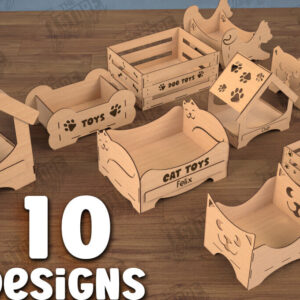 Intra απο ξύλο plywood 3mm-4mm πάχος – Εξατομικευμένο πακέτο παιχνιδιών για κατοικίδια | CNC Δίασταση  20x20 cm INTRAFABR-112900993