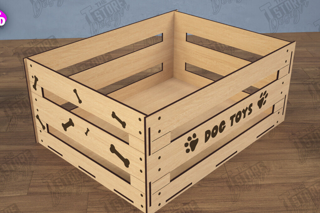 Intra απο ξύλο plywood 3mm-4mm πάχος – Εξατομικευμένο κουτί παιχνιδιών κατοικίδιων | Κλουβί παιχνιδιών για κατοικίδια Δίασταση  20x20 cm INTRAFABR-112900891