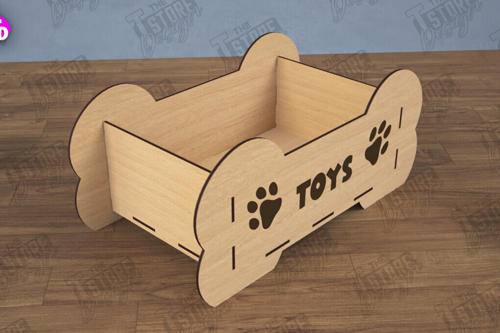 Intra απο ξύλο plywood 3mm-4mm πάχος – Εξατομικευμένο κουτί παιχνιδιών κατοικίδιων | Κλουβί παιχνιδιών για κατοικίδια Δίασταση  20x20 cm INTRAFABR-112900894