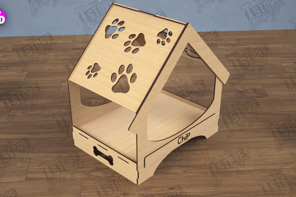 Intra απο ξύλο plywood 3mm-4mm πάχος – Εξατομικευμένο κουτί παιχνιδιών κατοικίδιων | Κλουβί παιχνιδιών για κατοικίδια Δίασταση  20x20 cm INTRAFABR-112900902