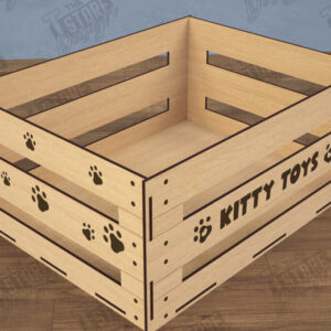 Intra απο ξύλο plywood 3mm-4mm πάχος – Εξατομικευμένο κουτί παιχνιδιών κατοικίδιων | Κλουβί παιχνιδιών για κατοικίδια Δίασταση  20x20 cm INTRAFABR-112900918