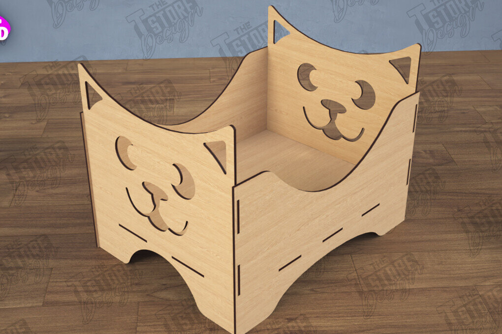 Intra απο ξύλο plywood 3mm-4mm πάχος – Εξατομικευμένο κουτί παιχνιδιών κατοικίδιων | Κλουβί παιχνιδιών για κατοικίδια Δίασταση  20x20 cm INTRAFABR-112900922