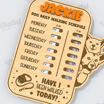 Intra απο ξύλο plywood 3mm-4mm πάχος – Εξατομικευμένη Tracker Pets Δίασταση  20x20 cm INTRAFABR-118908696 - Image 1