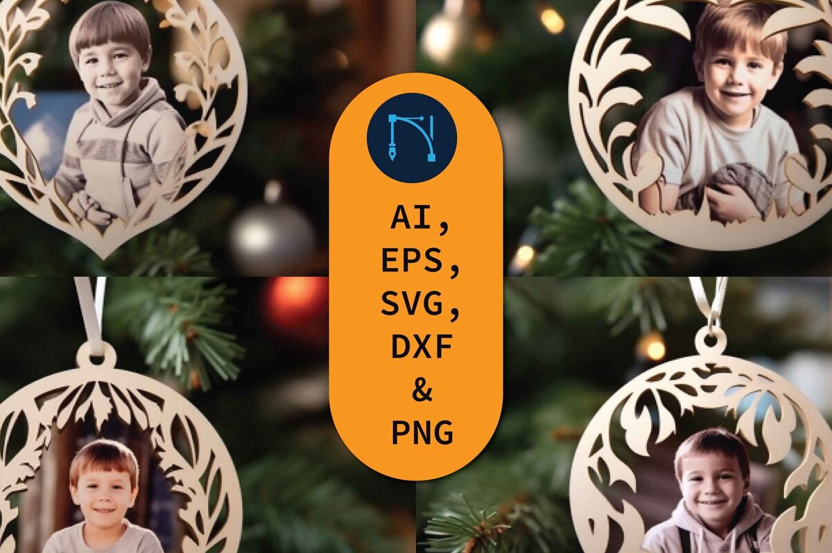 Intra απο ξύλο plywood 3mm-4mm πάχος – Εξατομικευμένο πακέτο Photo Ornaments Δίασταση  20x20 cm INTRAFABR-79827543