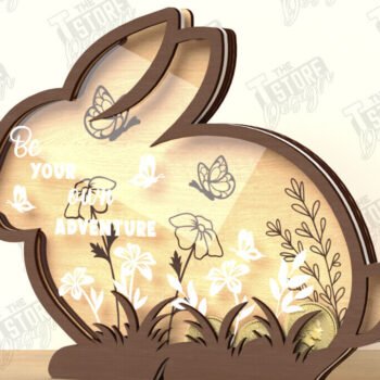 Intra απο ξύλο plywood 3mm-4mm πάχος – Εξατομικευμένη δέσμη κοπής λέιζερ Piggy Bank Δίασταση 20x20 cm INTRAFABR-122679434 - Image 7