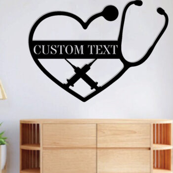 Intra απο ξύλο plywood 3mm-4mm πάχος – Εξατομικευμένη  επιγραφή RN Nurse Δίασταση  20x20 cm INTRAFABR-106328445 - Image 3