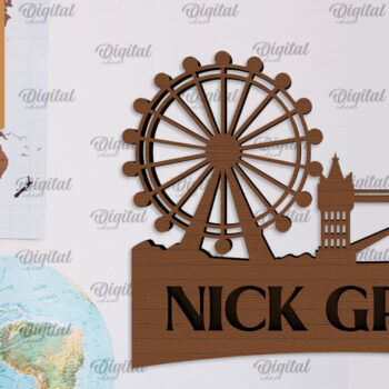 Intra απο ξύλο plywood 3mm-4mm πάχος – Προσωποποιημένη πινακίδα για Traveller Δίασταση  20x20 cm INTRAFABR-101514351 - Image 1