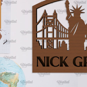 Intra απο ξύλο plywood 3mm-4mm πάχος – Προσωποποιημένη πινακίδα για Traveller Δίασταση  20x20 cm INTRAFABR-101514388 - Image 1