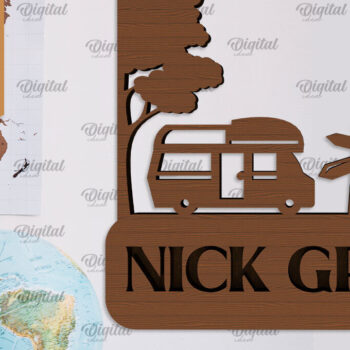 Intra απο ξύλο plywood 3mm-4mm πάχος – Προσωποποιημένη πινακίδα για Traveller Δίασταση  20x20 cm INTRAFABR-101513940 - Image 1