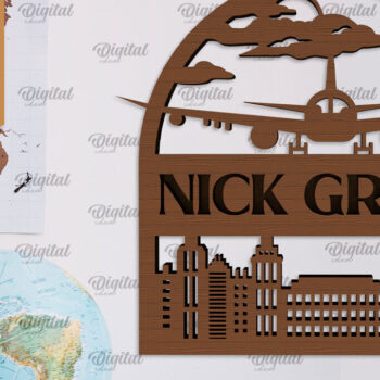 Intra απο ξύλο plywood 3mm-4mm πάχος – Προσωποποιημένη πινακίδα για Traveller Δίασταση  20x20 cm INTRAFABR-101514154 - Image 1