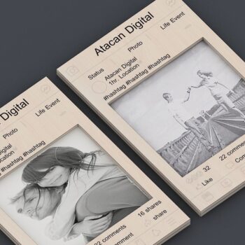 Intra απο ξύλο plywood 3mm-4mm πάχος – Εξατομικευμένη αφίσα με κορνίζα μέσων κοινωνικής δικτύωσης Δίασταση  20x20 cm INTRAFABR-41664876 - Image 8