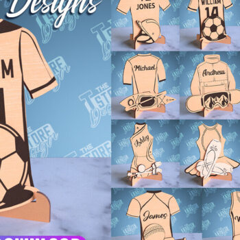 Intra απο ξύλο plywood 3mm-4mm πάχος – Εξατομικευμένη δέσμη λέιζερ αθλητικών φανελών Δίασταση 20x20 cm INTRAFABR-99931378 - Image 1