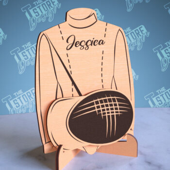 Intra απο ξύλο plywood 3mm-4mm πάχος – Εξατομικευμένες αθλητικές φανέλες | Σημάδι αθλητισμού Δίασταση  20x20 cm INTRAFABR-99930937 - Image 1