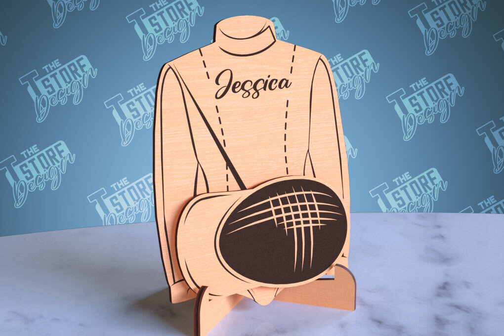 Intra απο ξύλο plywood 3mm-4mm πάχος – Εξατομικευμένες αθλητικές φανέλες | Σημάδι αθλητισμού Δίασταση  20x20 cm INTRAFABR-99930937