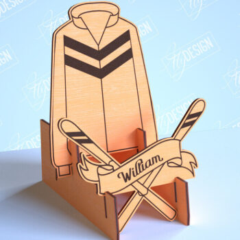 Intra απο ξύλο plywood 3mm-4mm πάχος – Εξατομικευμένες αθλητικές φανέλες | Σημάδι αθλητισμού Δίασταση  20x20 cm INTRAFABR-101104834 - Image 1