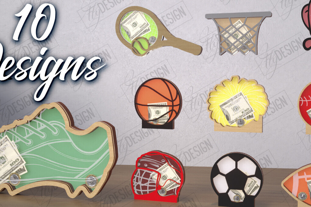 Intra απο ξύλο plywood 3mm-4mm πάχος – Εξατομικευμένο Sport Piggy Bank Bundle|CNC Δίασταση  20x20 cm INTRAFABR-115495566