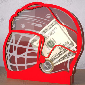 Intra απο ξύλο plywood 3mm-4mm πάχος – Εξατομικευμένο Sport Piggy Bank Bundle|CNC Δίασταση  20x20 cm INTRAFABR-115495566 - Image 9
