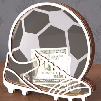 Intra απο ξύλο plywood 3mm-4mm πάχος – Εξατομικευμένο Sport Piggy Bank Bundle|CNC Δίασταση  20x20 cm INTRAFABR-112920979 - Image 8