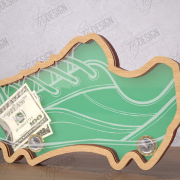 Intra απο ξύλο plywood 3mm-4mm πάχος – Εξατομικευμένος Αθλητικός Κουμπαράς| Κουτί χρημάτων Δίασταση  20x20 cm INTRAFABR-115495458 - Image 1