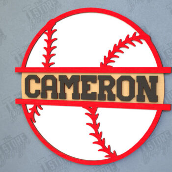 Intra απο ξύλο plywood 3mm-4mm πάχος – Εξατομικευμένη Αθλητική Διακόσμηση | Μπέιζμπολ|CNC Δίασταση  20x20 cm INTRAFABR-115371488 - Image 1