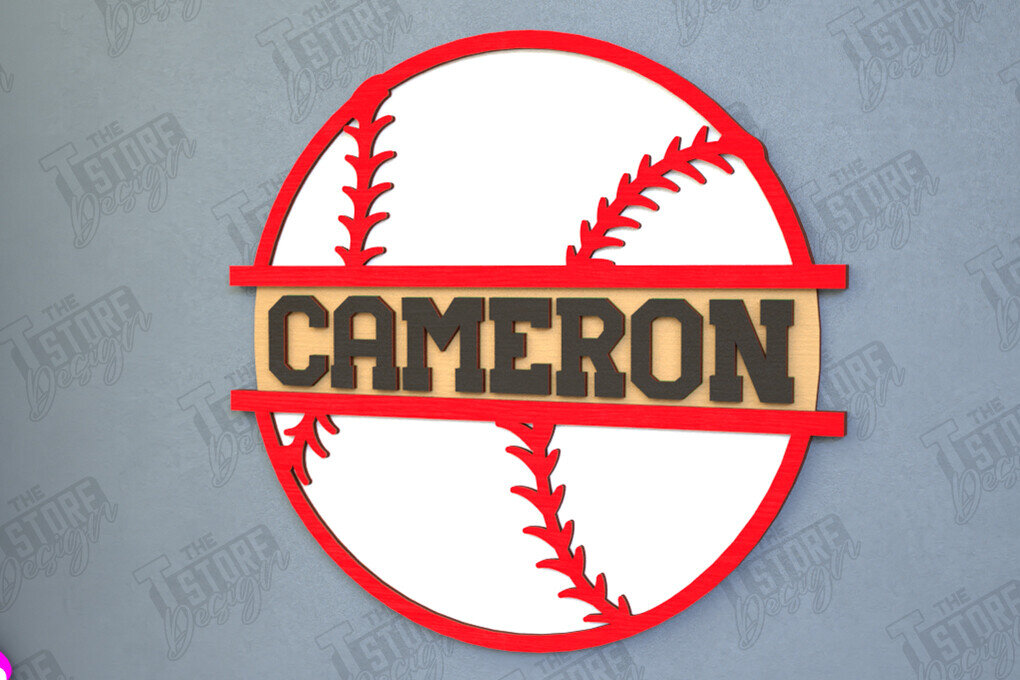 Intra απο ξύλο plywood 3mm-4mm πάχος – Εξατομικευμένη Αθλητική Διακόσμηση | Μπέιζμπολ|CNC Δίασταση  20x20 cm INTRAFABR-115371488