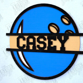 Intra απο ξύλο plywood 3mm-4mm πάχος – Εξατομικευμένη Αθλητική Διακόσμηση | Μπόουλινγκ |CNC Δίασταση 20x20 cm INTRAFABR-115371513 - Image 1